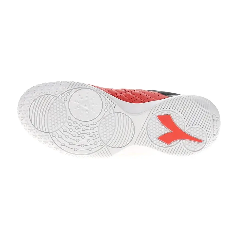 Diadora shoes - diadora Brasil Sala Elite Indoor Soccer - 180713-D1089 - Black, Red (UPC: 197020330023) 3
