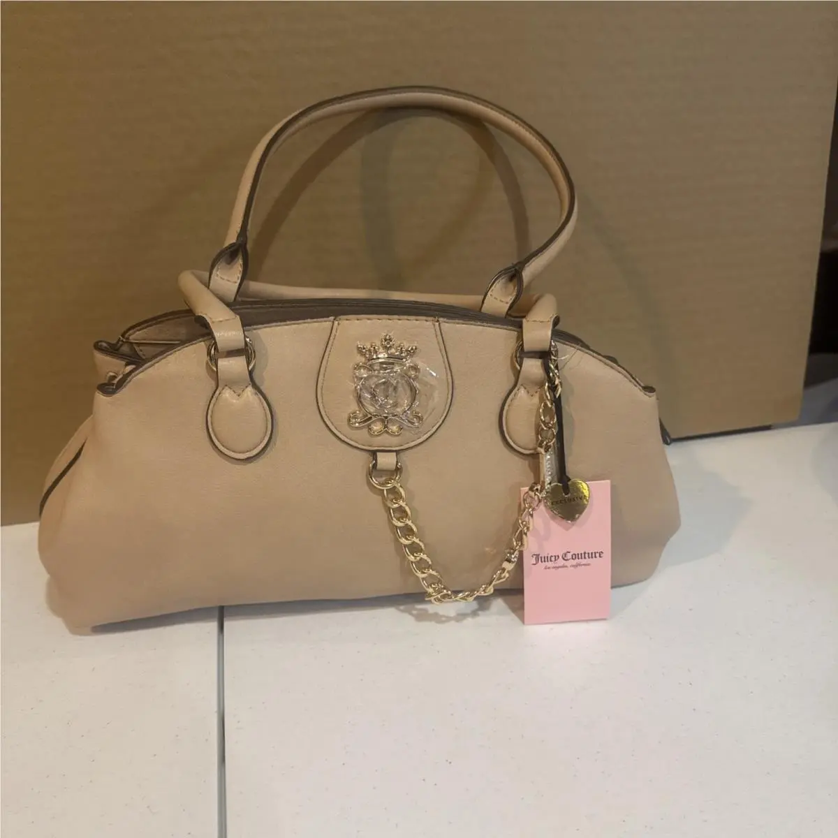 -juicy Royal Crest Satchel - Buff Beige by Juicy Couture