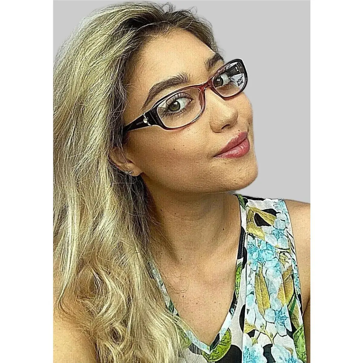Montblanc MB393072 55mm Pink Women`s Eyeglasses Frame Italy