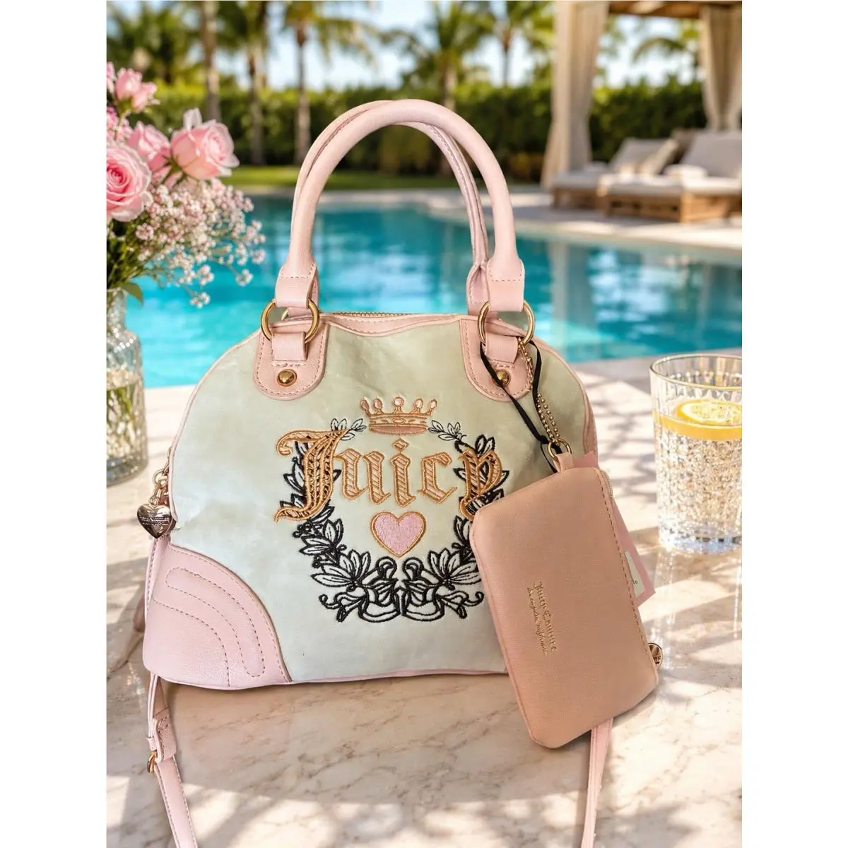 Heritage Bowler Bag Pink and Clay by Juicy Couture