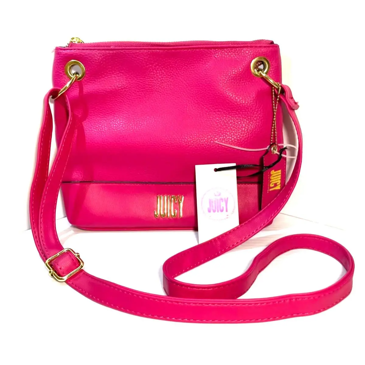 Juicy Couture Preppy Hot Pink Sweet Fantasy Purse Crossbody Bag Charm