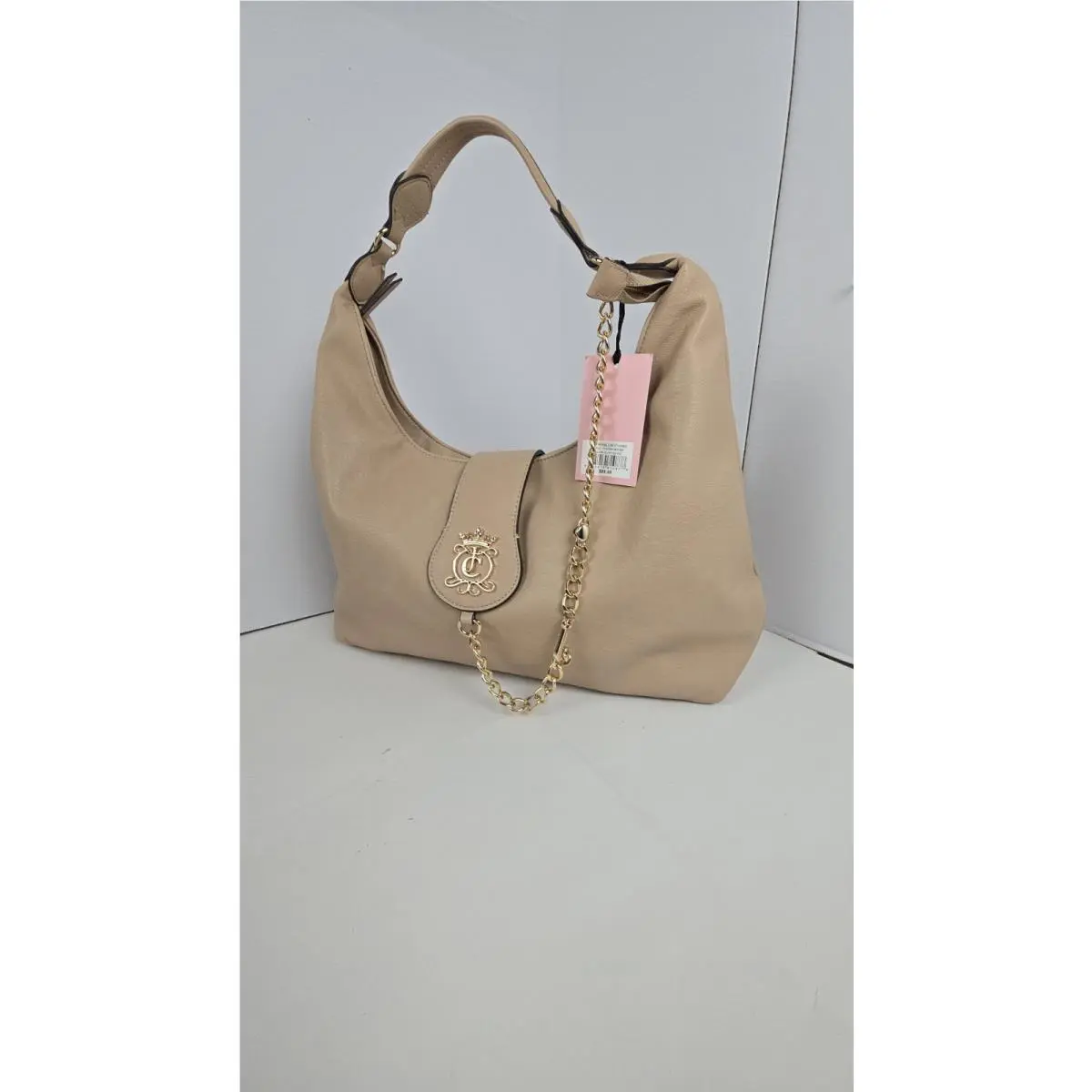 Y2K Juicy Couture Beige Monogram Shopper Tote Handbag Purse