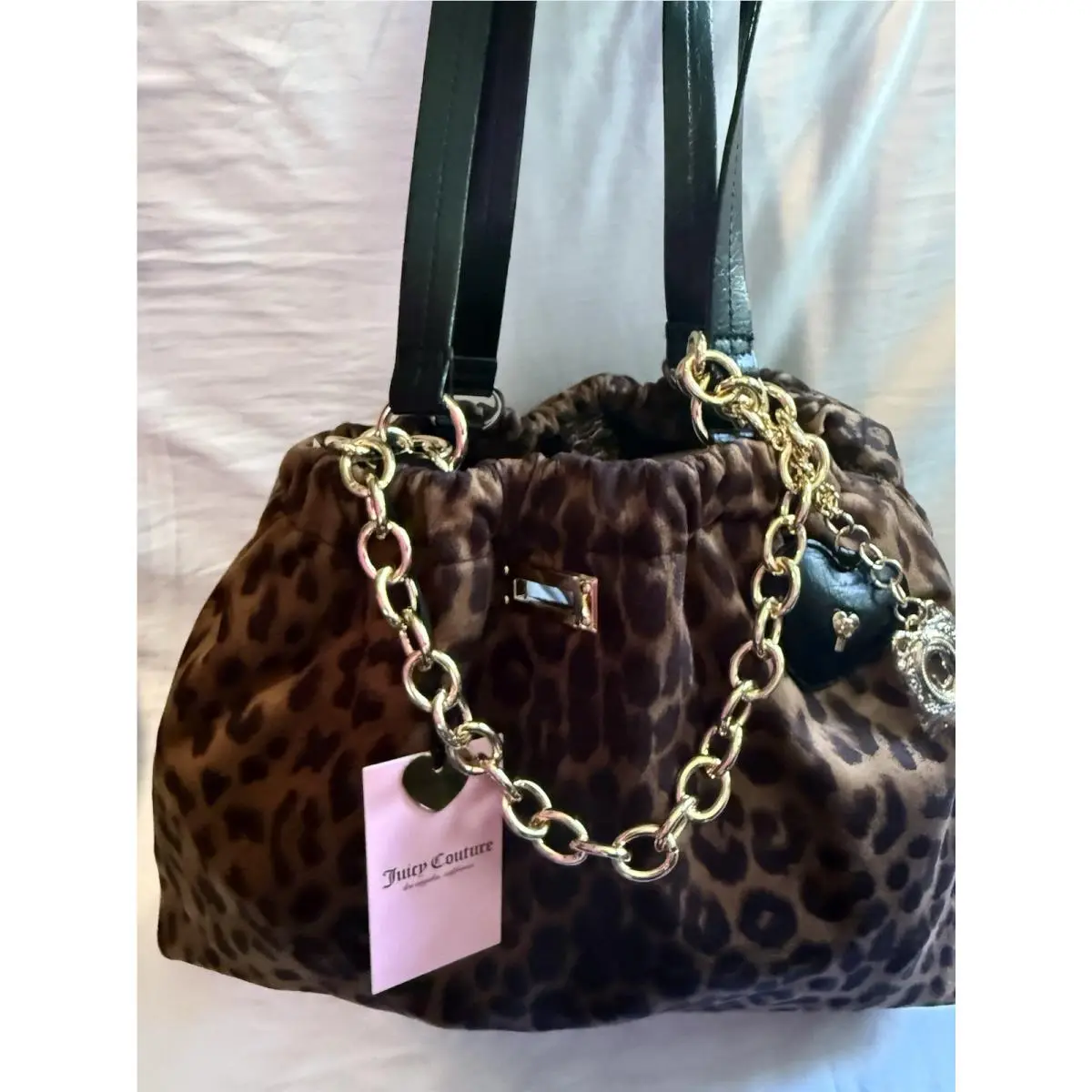 Cheetah Leopard Print Tote Bag Handbag Purse by Juicy Couture
