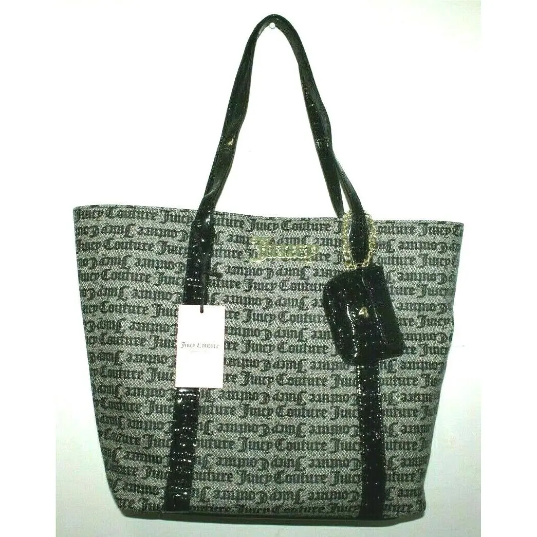 Goth Stat Black Rule Breaker Tote Bag W/ Coin Purse Women by Juicy Couture