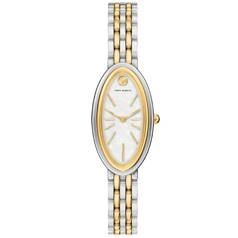 Elongated Oval 22mm Mop Dial Women`s Watch TBW6045 by Tory Burch