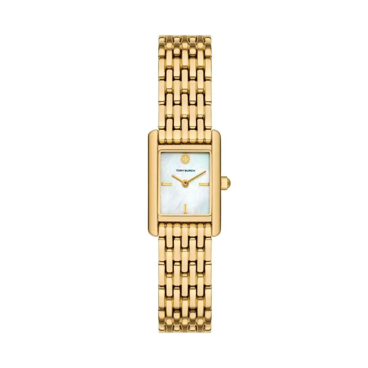 Small Eleanor Gold-tone 19mm Mother of Pearl Dial Women`s Watch by Tory Burch