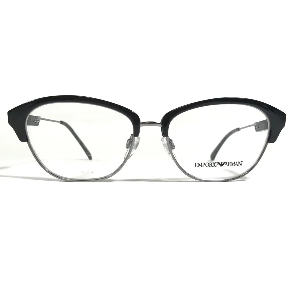 Eyeglasses Frames EA3115 5001 Black Silver Cat Eye 54-16-140 by Emporio Armani