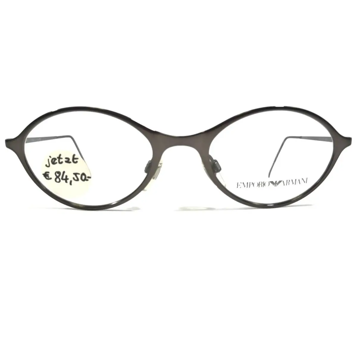 Eyeglasses Frames 102 1115 Gray Round Full Rim 48-19-135 by Emporio Armani
