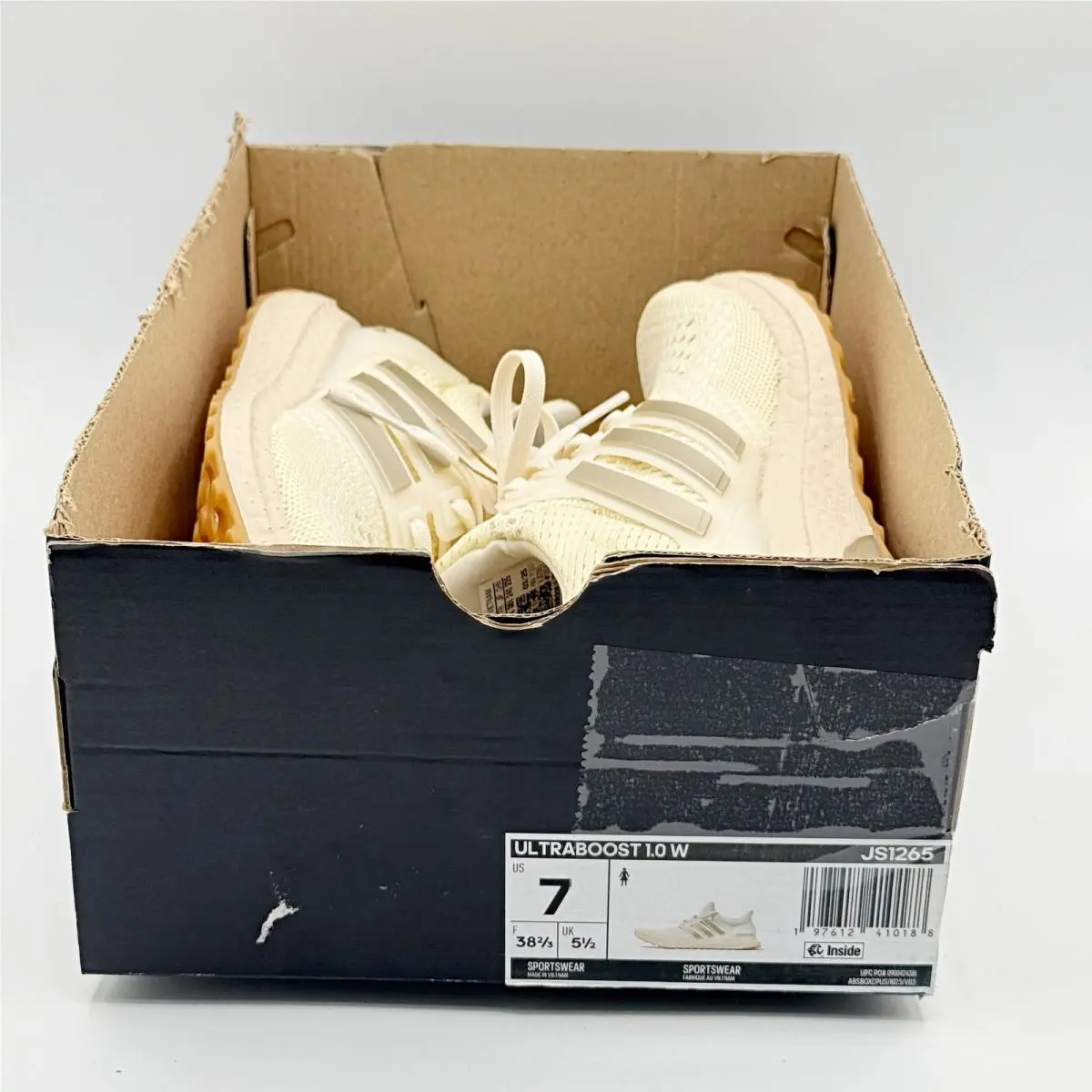 Adidas shoes - adidas UltraBoost 1.0 DNA - UltraBoost DNA - JS1265 - Ivory (UPC: 197612410188) 0