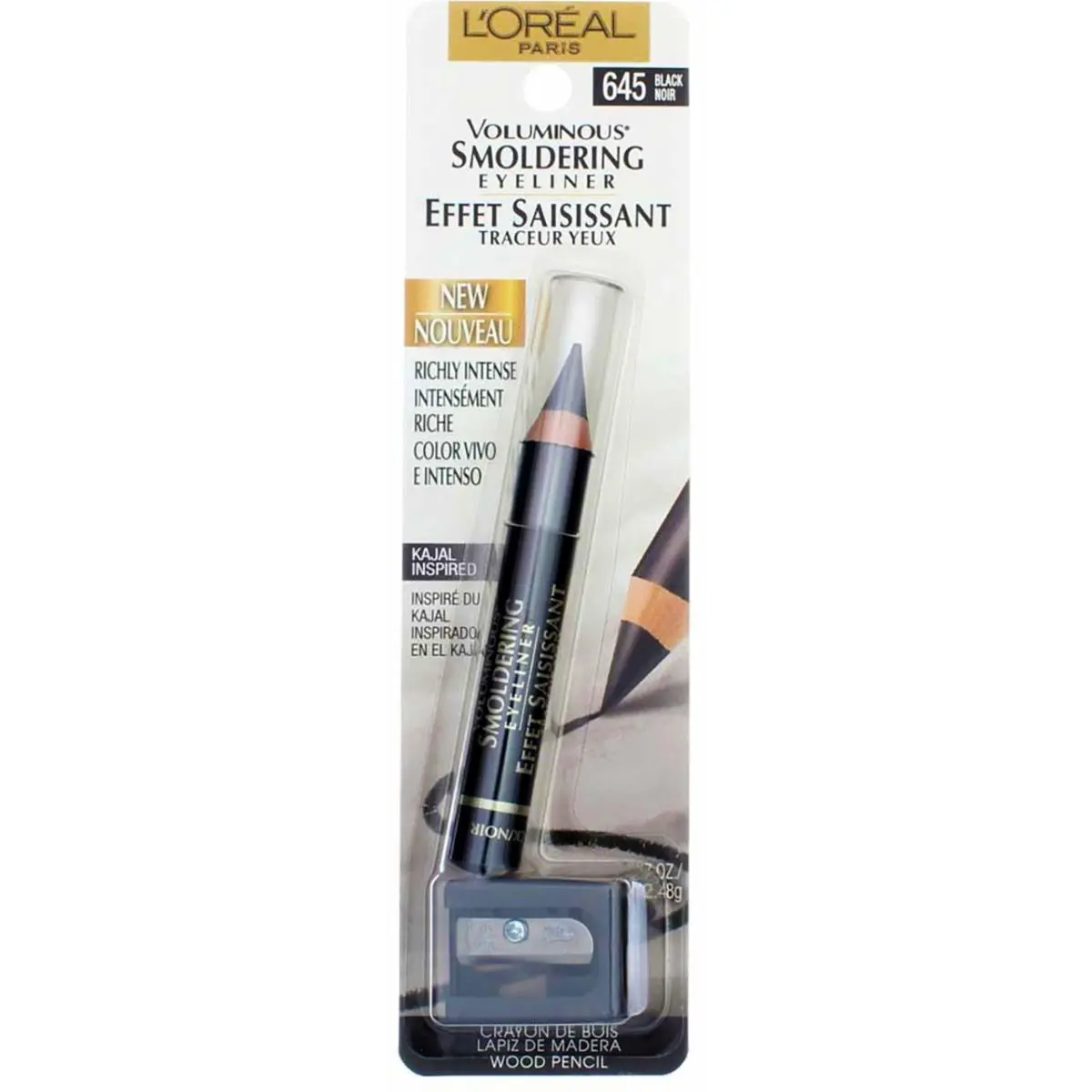 6 Pack L`oreal Paris Voluminous Smoldering Eyeliner Black 645 0.087 oz by L'Oréal