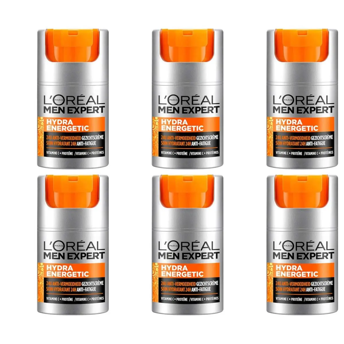 6-PACK Loreal Paris Men Expert Hydra Energetic Daily Anti-fatigue Lotion 1.6 oz by L'Oréal