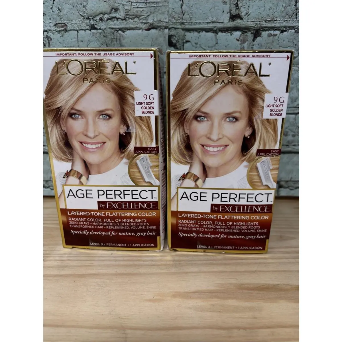 2-L`Oreal Paris Age Perfect Excellence Creme 9G Light Golden Blonde Open by L'Oréal