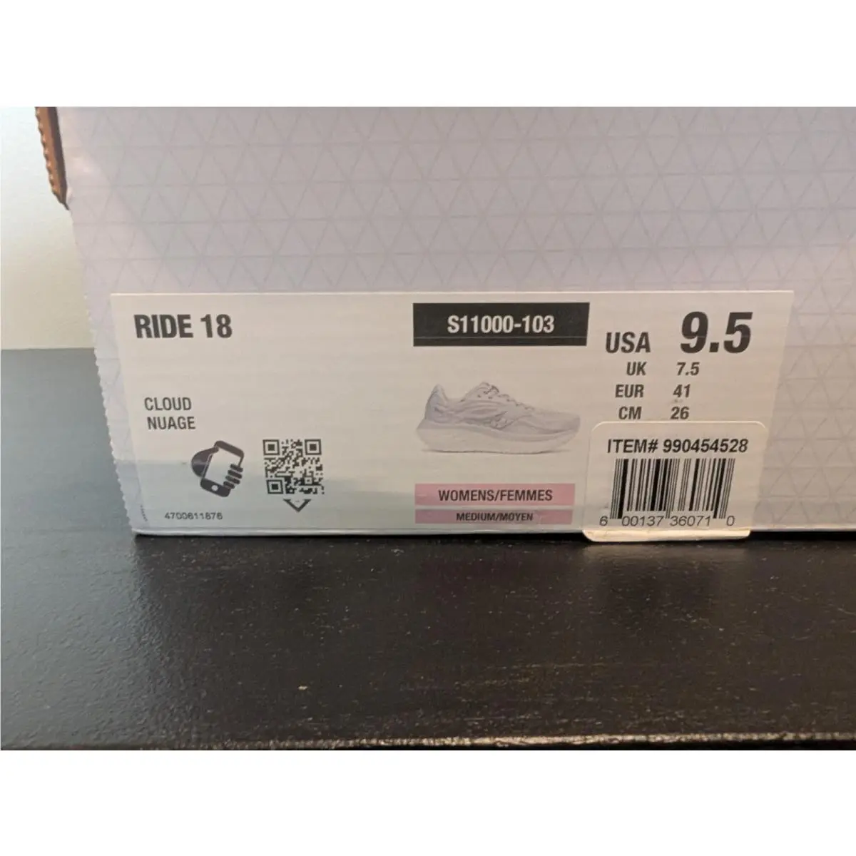 Saucony shoes - Ride 18 - Ride - S11000-105 - Cloud/Dream (UPC: 195020778432) 9