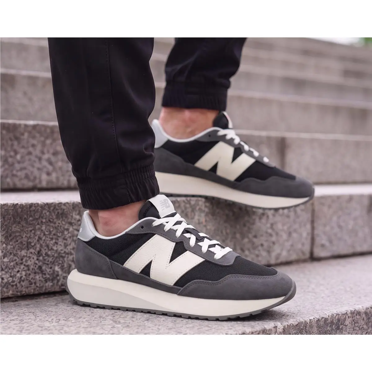 Balance 370 Athletic Sneaker Running Shoes Mens Black Gray All Sizes