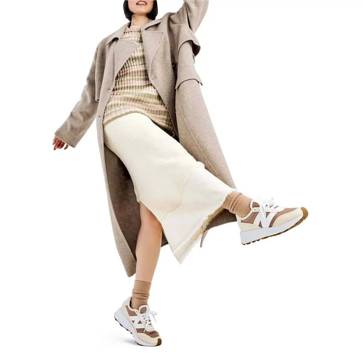 New Balance shoes - White/Brown 1