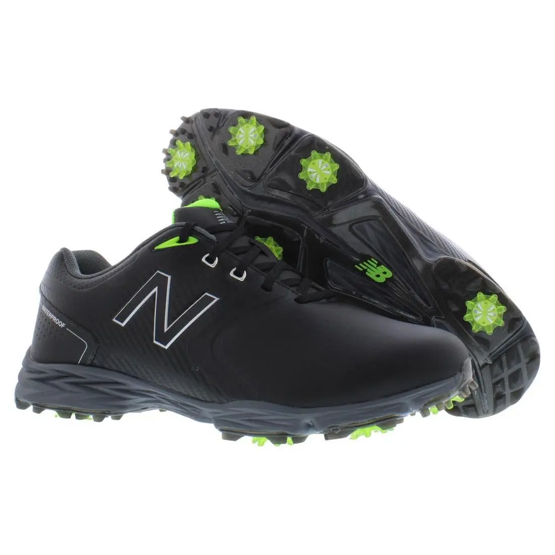 New Balance Striker V2 Mens Shoes - Black/Lime, Main: Black