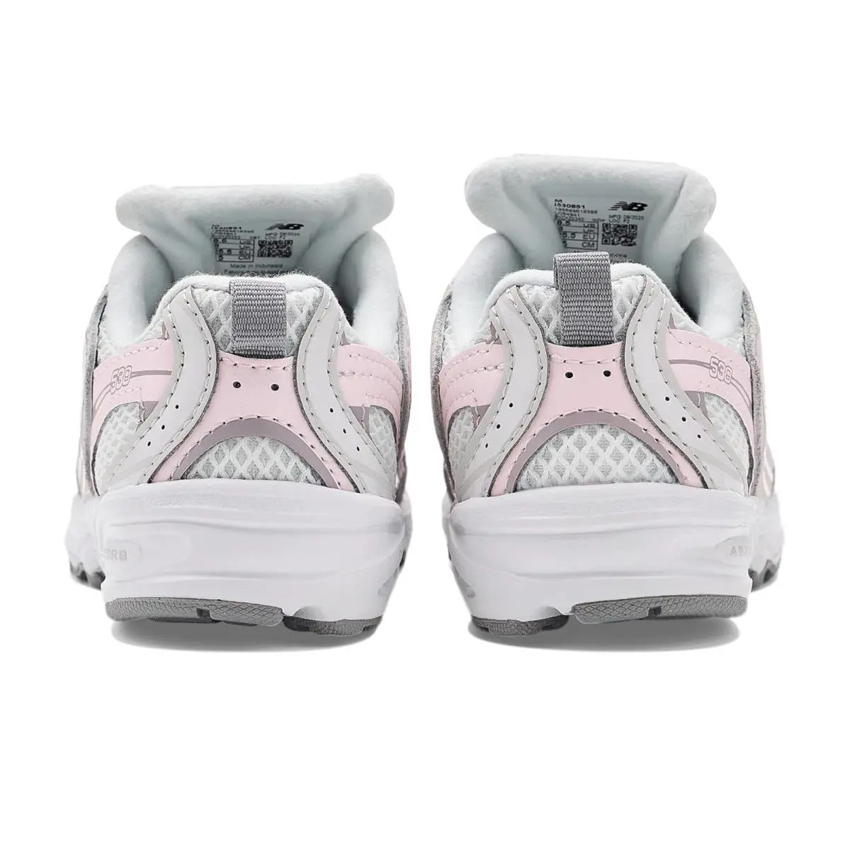 New Balance shoes - Grey Matter/Pink Salt 5