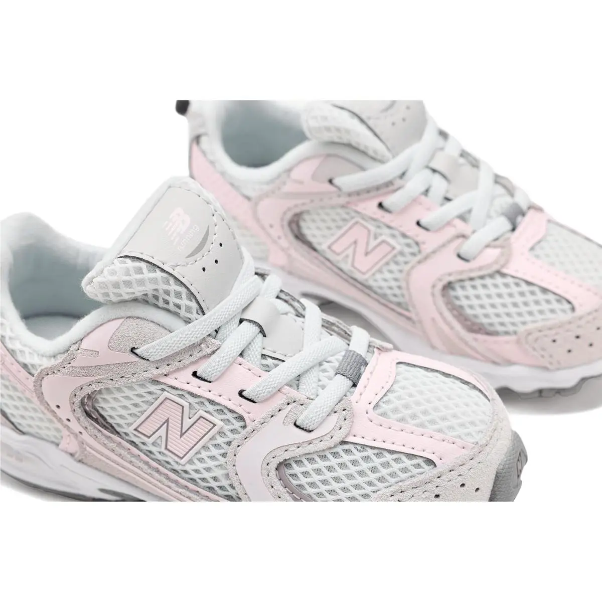 New Balance shoes - Grey Matter/Pink Salt 11