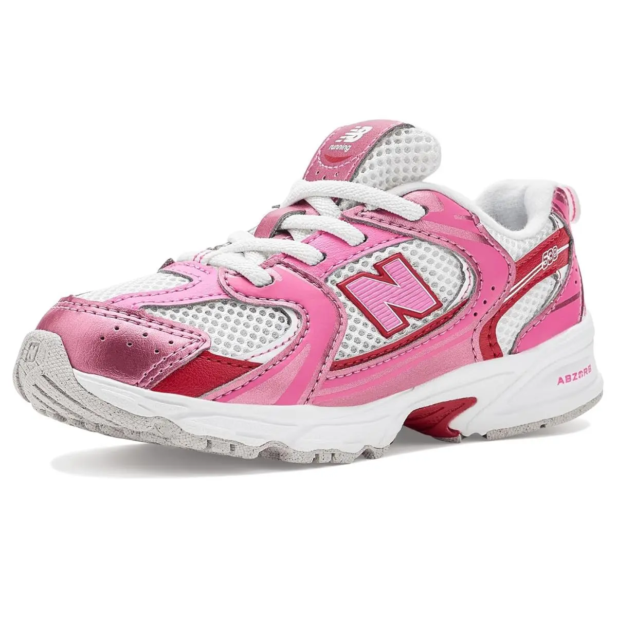 New Balance shoes - Grey Matter/Pink Salt 34