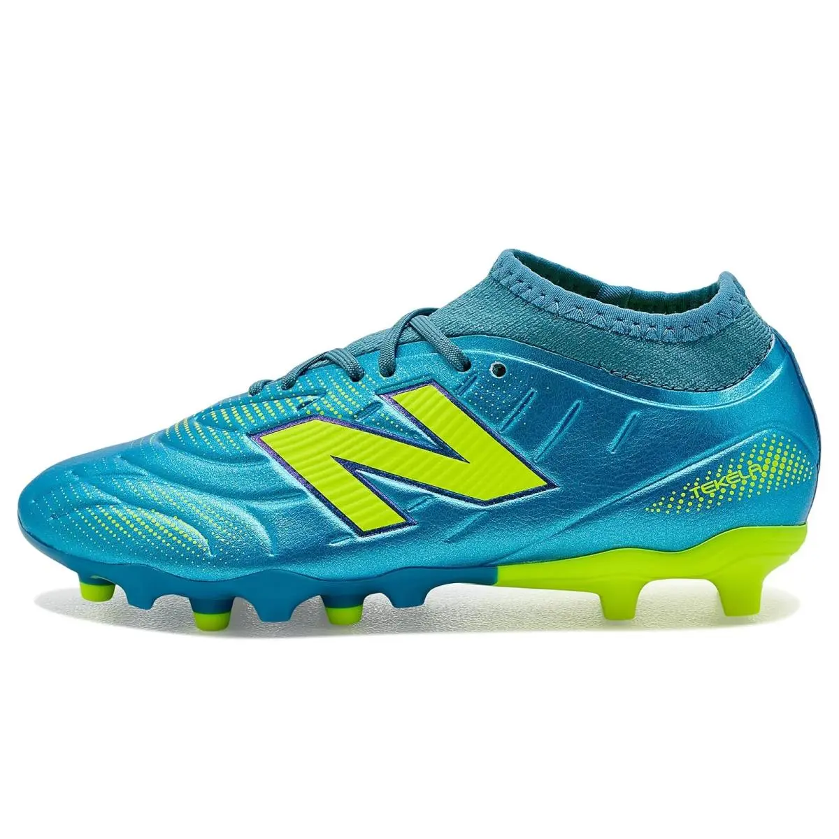 New Balance shoes - Metallic Blue/Alkaline Green 2
