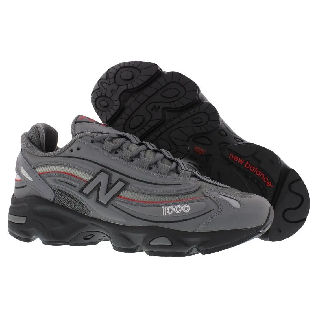 New Balance shoes - Grey/Red, Main: Grey 3