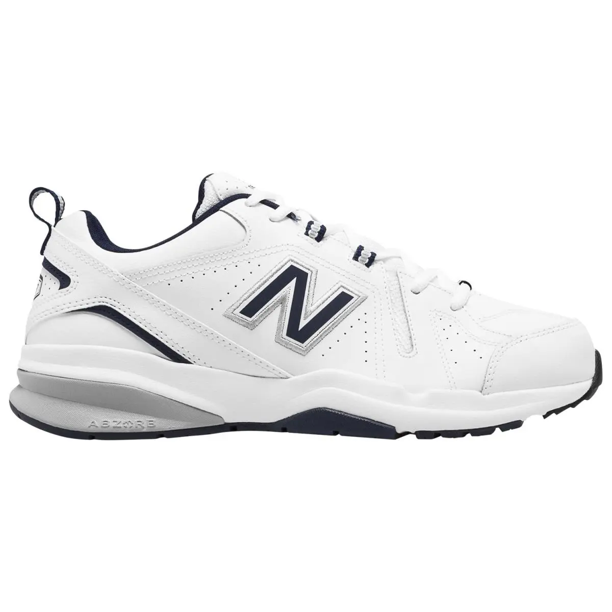 New Balance 608 V5 Men`s Training Shoes - White/navy 4E Wide Width
