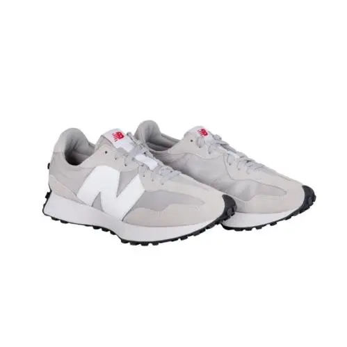 New Balance Mens Sneakers Gray Grey Shoes 327 Cushioned Lace-up Padded Collar