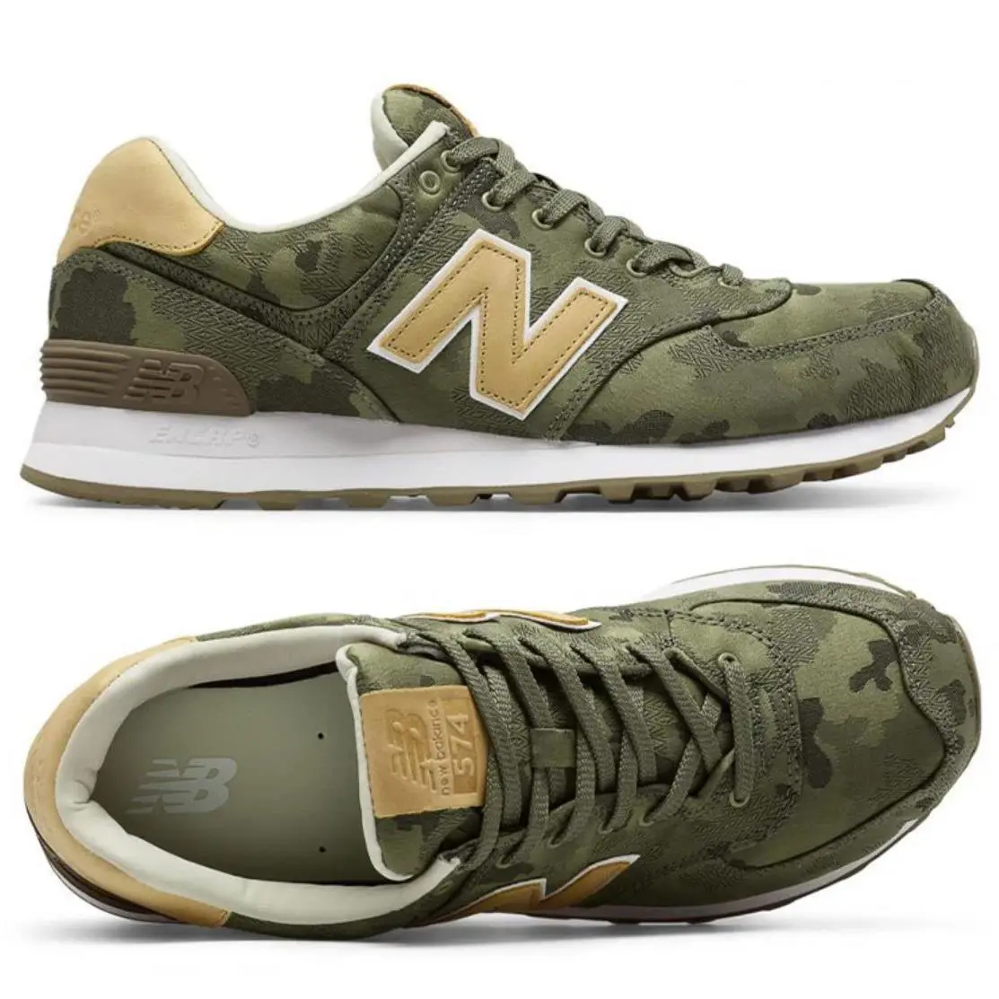 New Balance shoes - New Balance 574 - ML574CMC - Camouflage Green/Tan 4