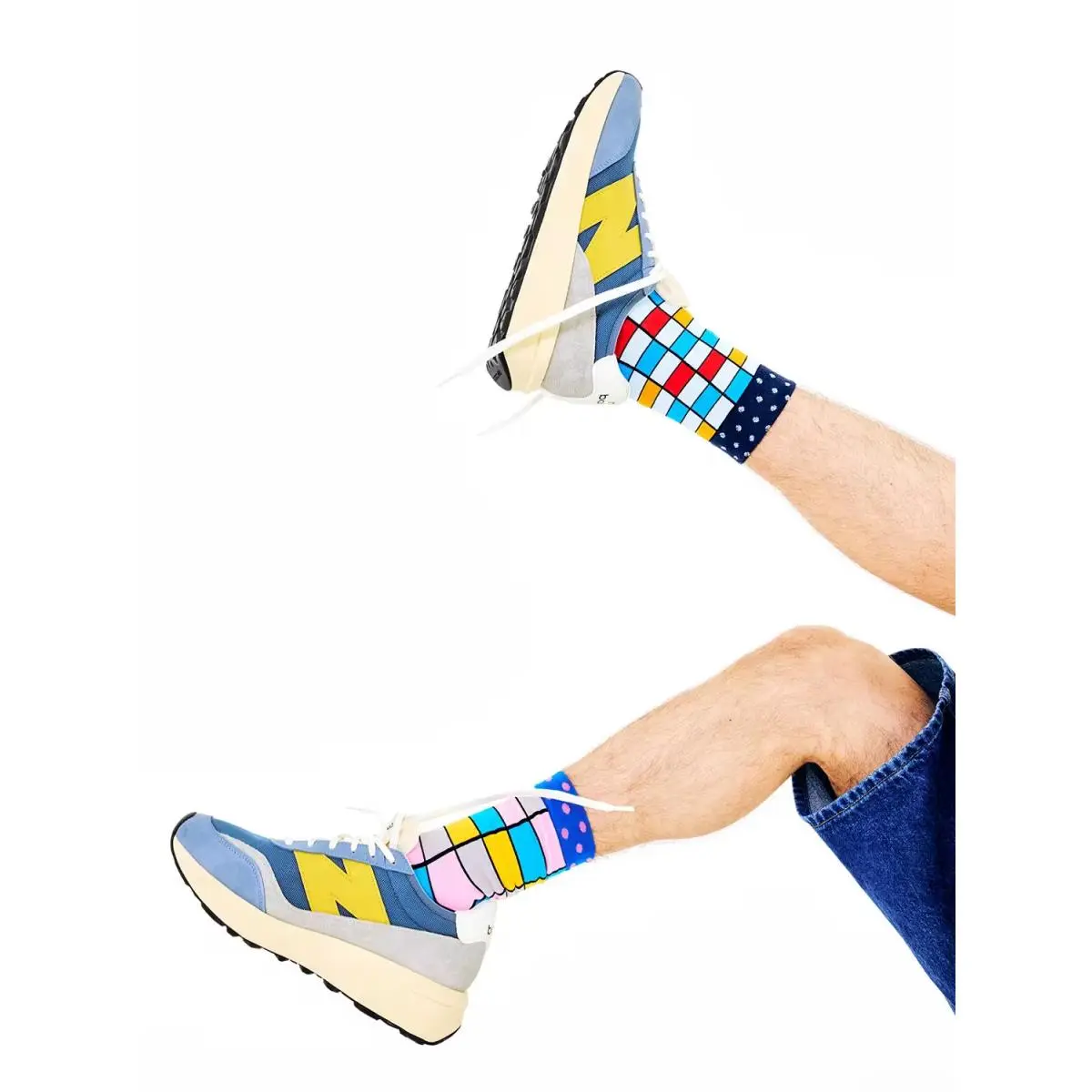 New Balance shoes - Blue/Yellow/Grey 5