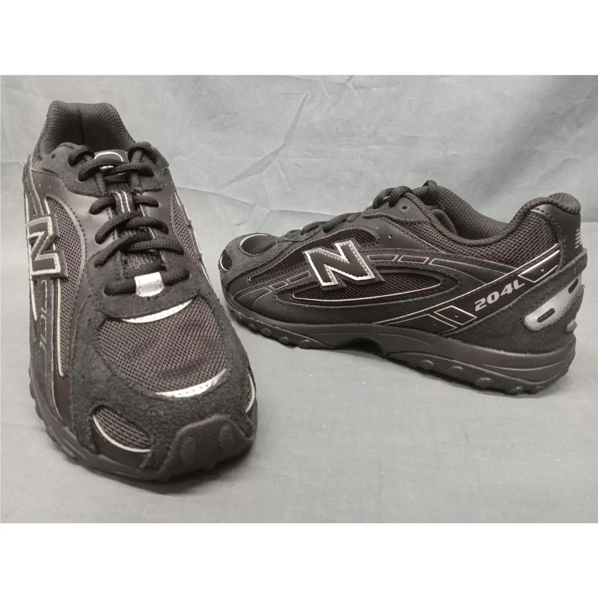 New Balance 204L GS Sneakers G204L2PR Suede Black Grey Boys Size 7