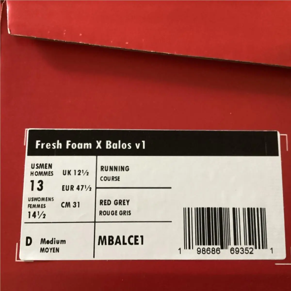 New Balance shoes - New Balance Fresh Foam x Balos v1 - MBALCE1 - Urgent Red 0