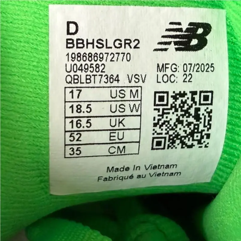 New Balance shoes - New Balance Hesi Low V2 - BBHSLRD2 - Green, Manufacturer: Green Punch / White (UPC: 198686972770) 2