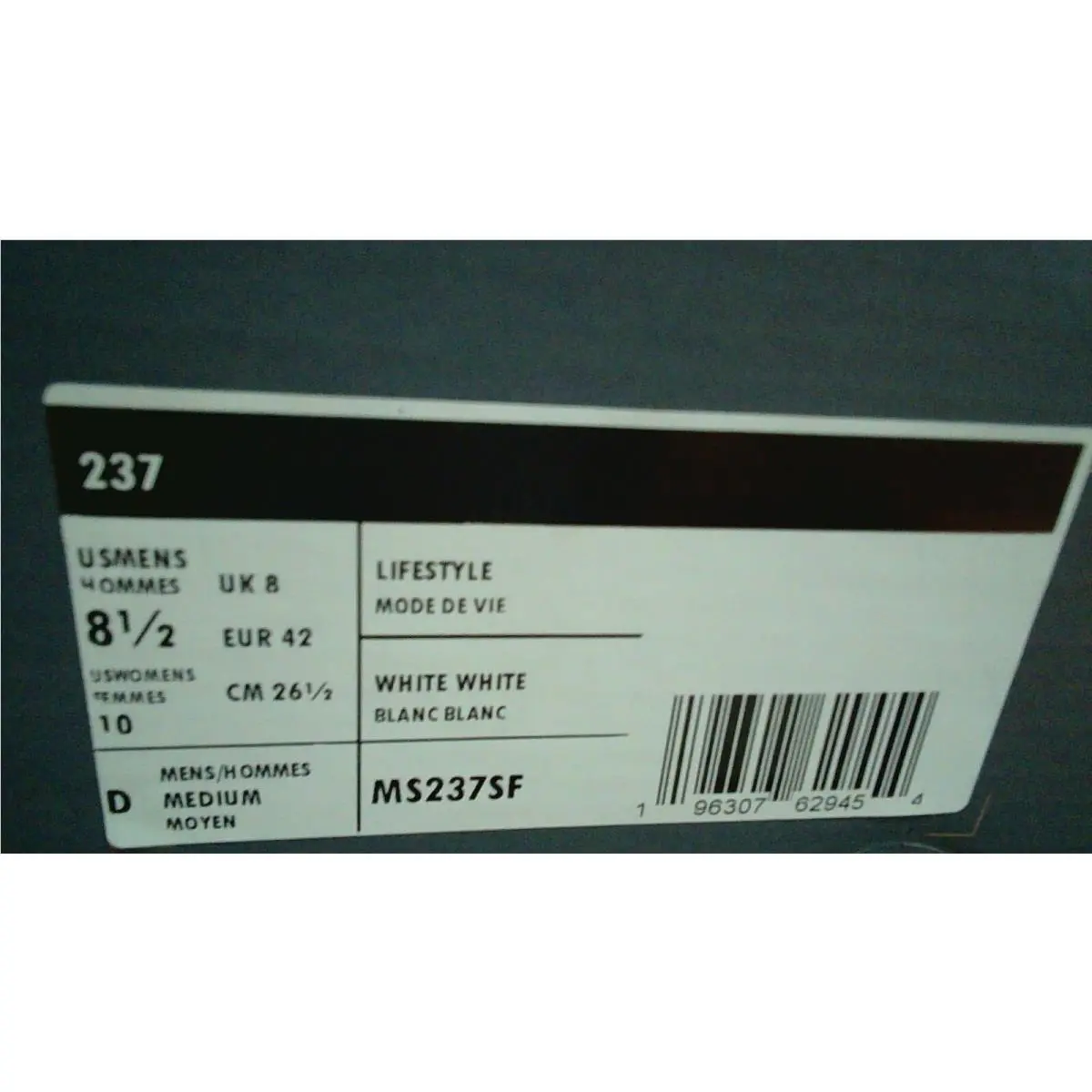 New Balance shoes - New Balance 237 - MS237SF - White (UPC: 196307629454) 3
