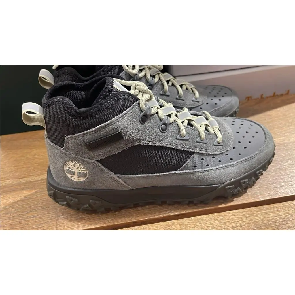 Timberland Men`s Greenstride Motion 6 Mid Lace Sneakers Md Grey Black A6CW1-A40