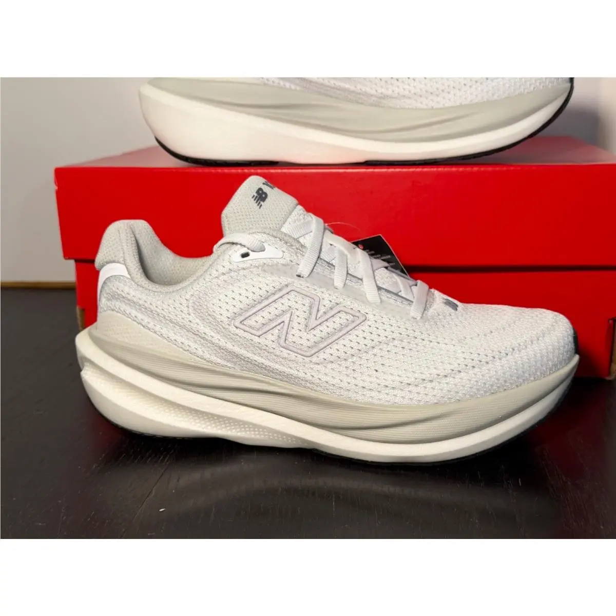 New Balance 1080v15 Running Shoes Sneakers White/truffle Salt Womans 6.5B