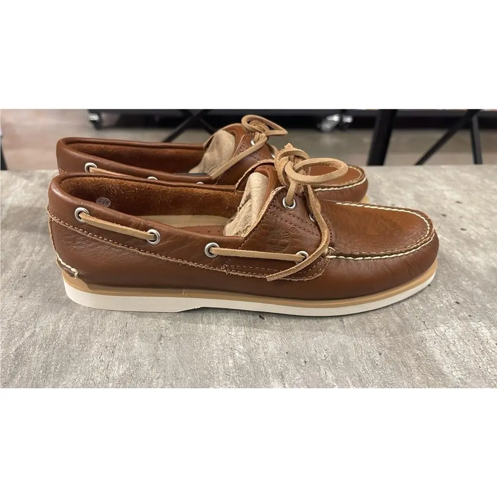 Timberland Men`s Classic Boat Shoe Rust Full Grain A4187-EM6 All Sizes