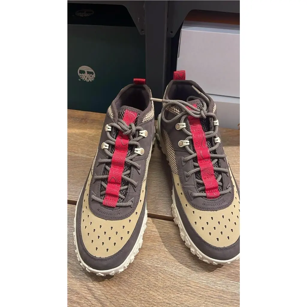 Men`s Greenstride Motion 6 Mid Lace Sneakers Dk Brw Nubuck A6CW1-W07 by Timberland