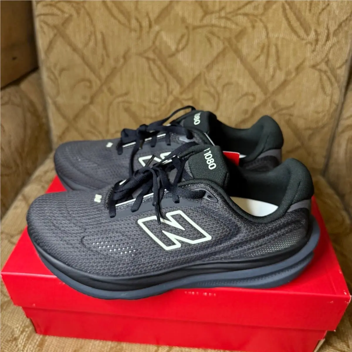 New Balance 1080 W10803AW Black Running Shoes Women`s Size 7 New