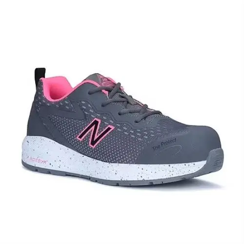 New Balance Widlogigr-9.5D Women`s Athletic Shoe Gray/pink 9 1/2 Widlogigr