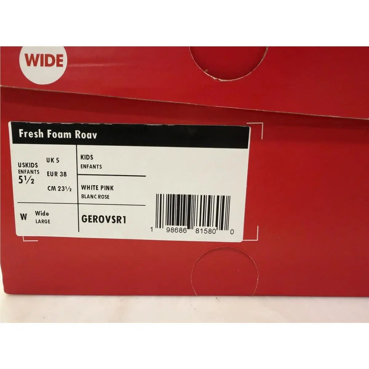 New Balance shoes - Fresh Foam Roav - Fresh Foam Roav - GEROVSR1 - White, Pink 1