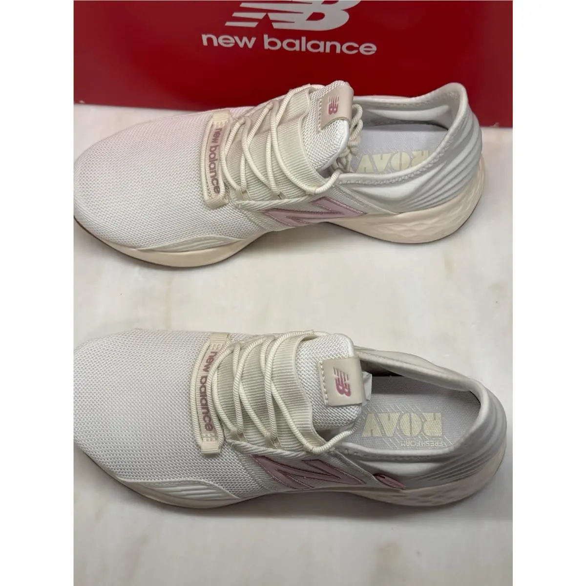 New Balance shoes - Fresh Foam Roav - Fresh Foam Roav - GEROVSR1 - White, Pink 5