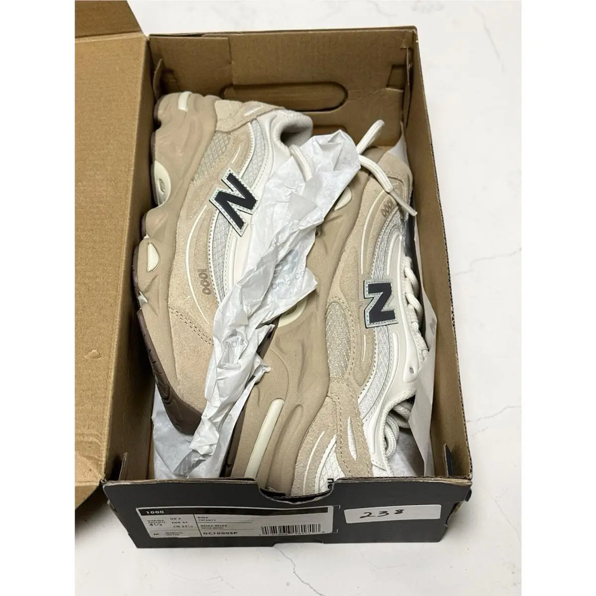 New Balance shoes - 1000 (New Balance`s retro-futuristic runner silhouette) - GC1000SP - Beige 11