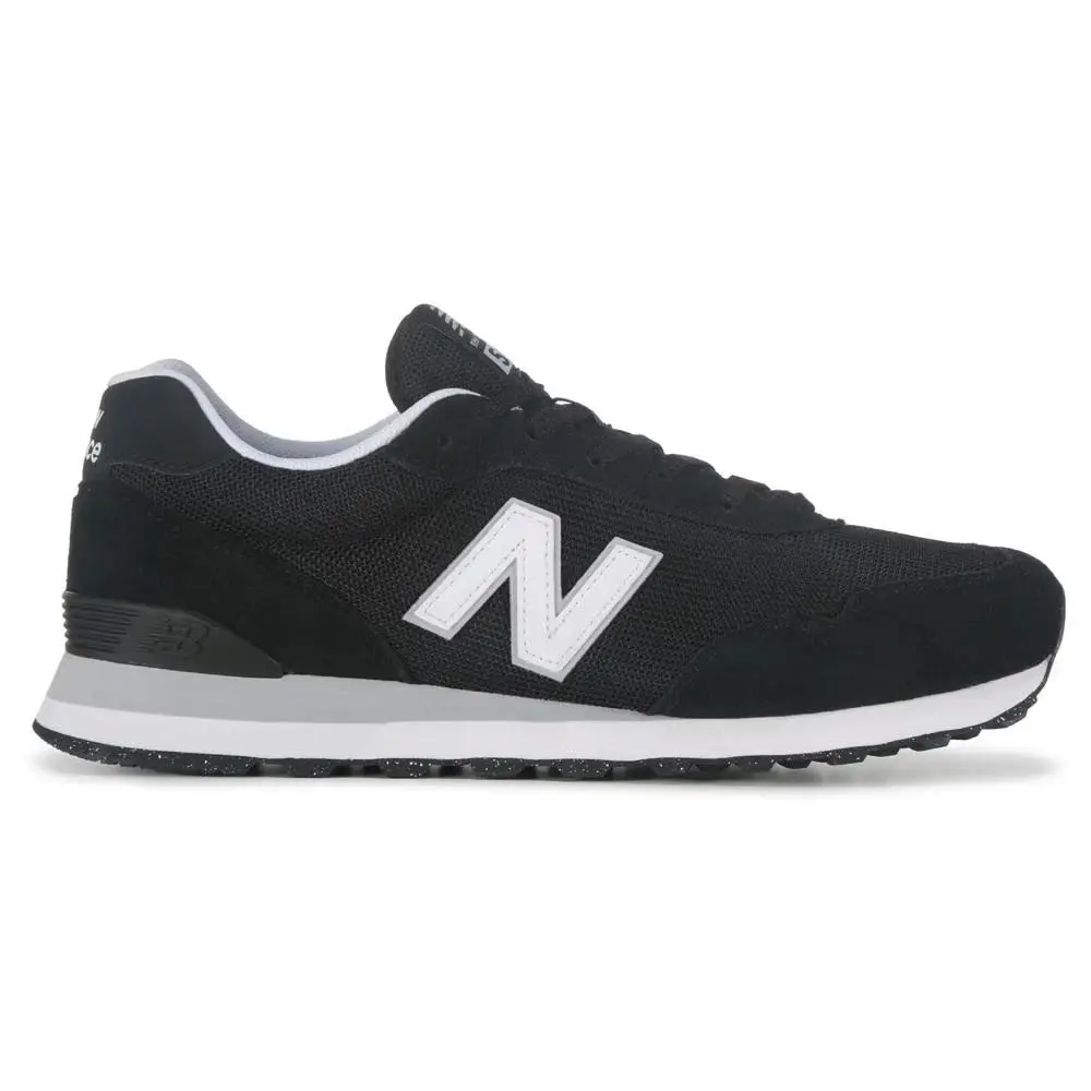 New Balance 515 Big Kids Size 7 Black/white Running Shoes Sneakers GC515BLK