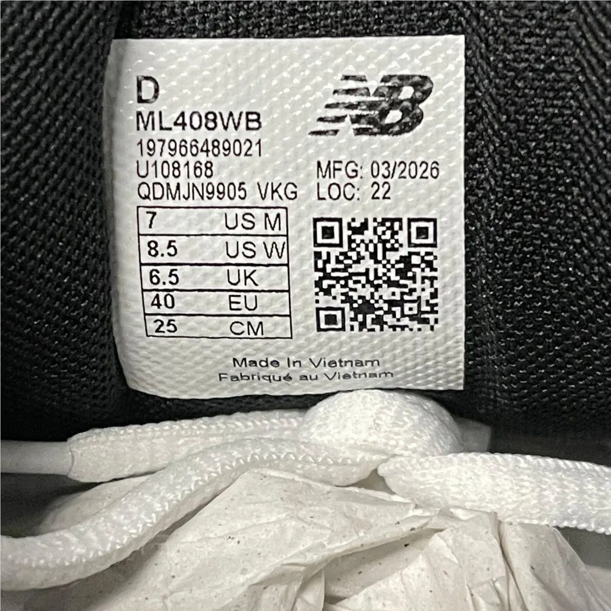 New Balance shoes - ML408WB - ML408WB - White (UPC: 197966489021) 3