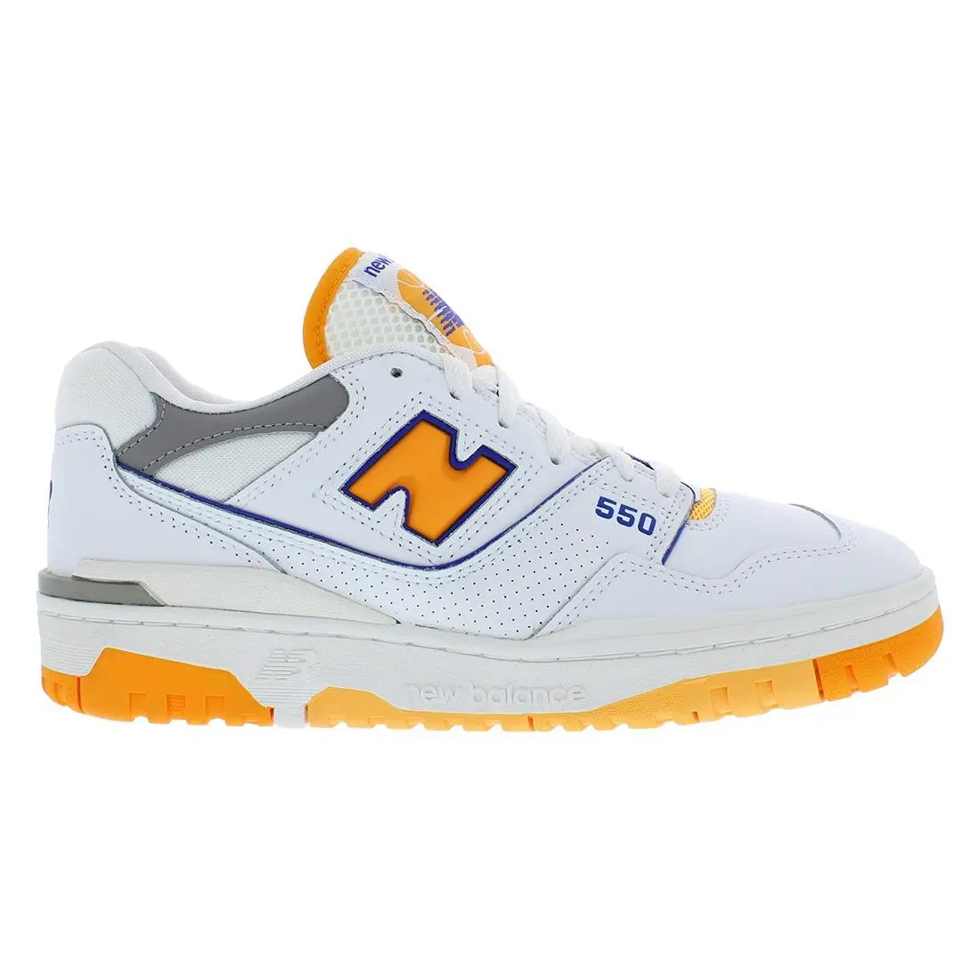 New Balance 550 Leather Mens Shoes Size 13 Color: White/orange