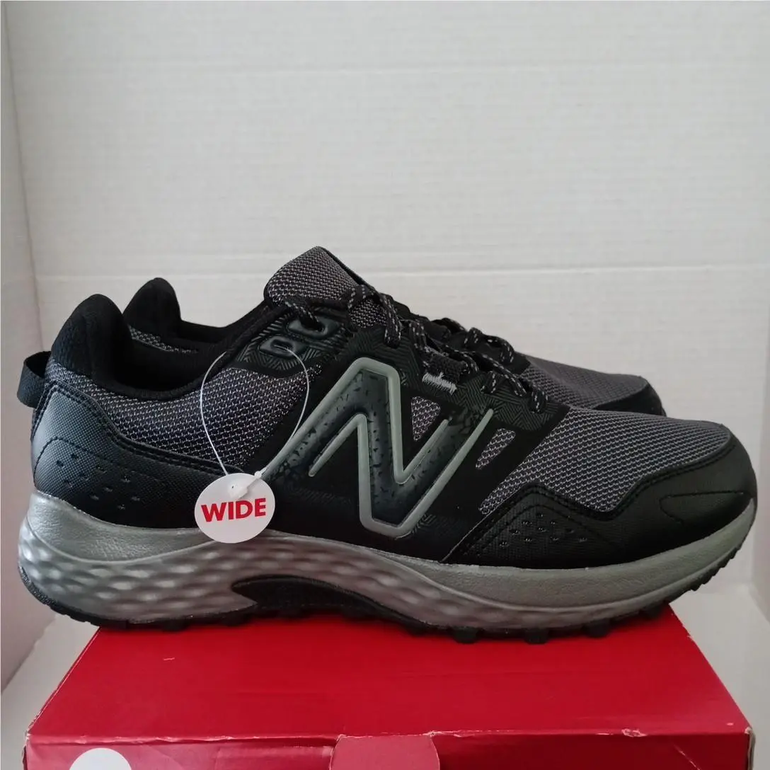 New Balance 410v8 Trail Running Shoes Men`s 8.5 Women 10 Black 4E Wide MT410LB8