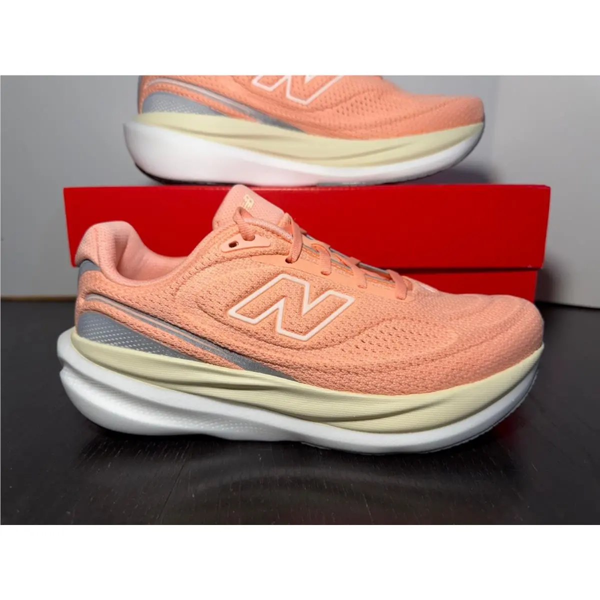 New Balance 1080v15 Running Shoes Sneakers Pink Lemonade/angora Womans 8B