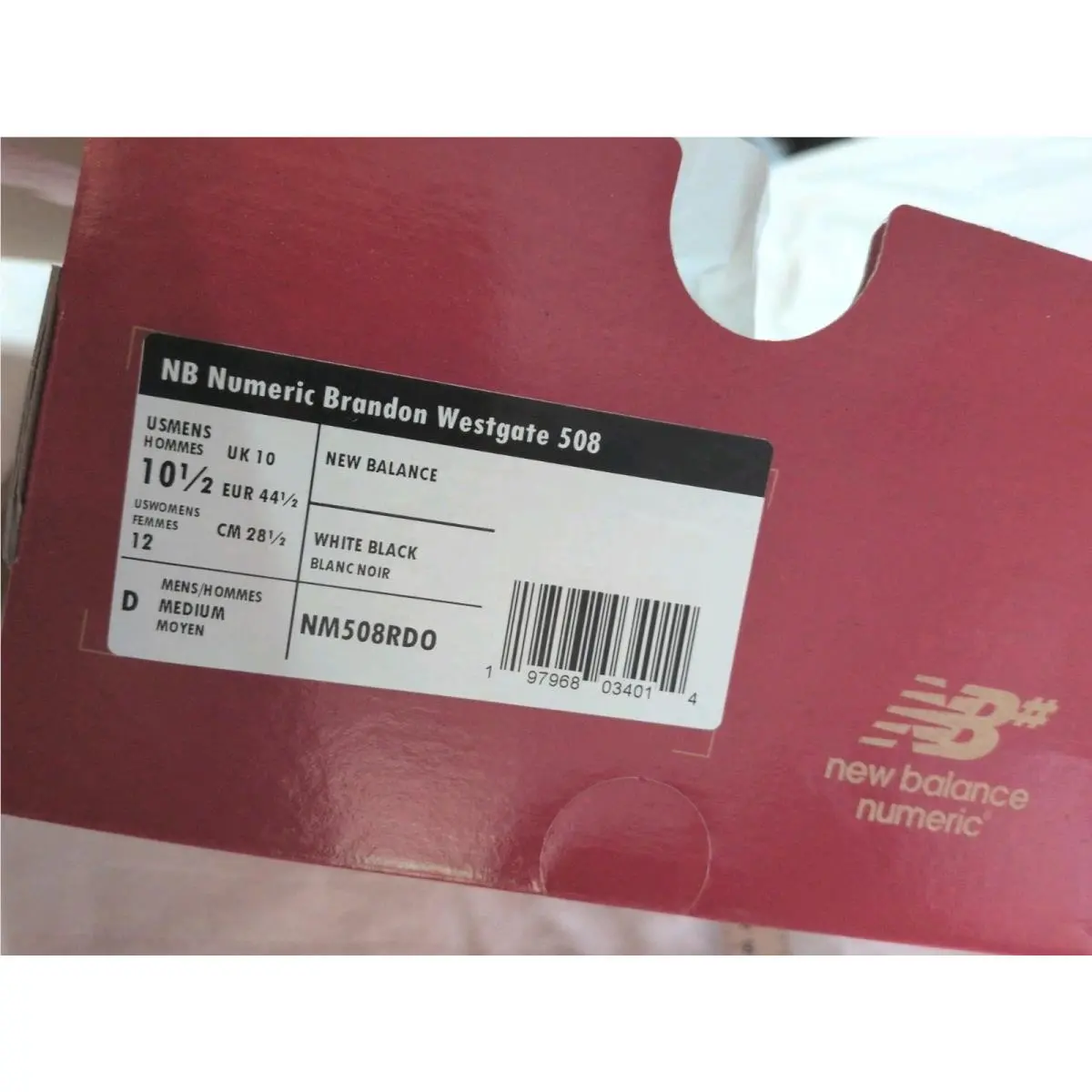 New Balance shoes - New Balance Numeric 508 - Numeric - NM508RDO - White (UPC: 197968034014) 4