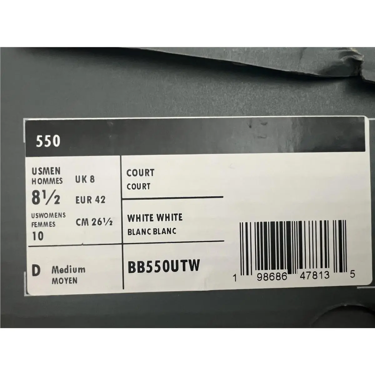 New Balance shoes - New Balance 550 - BB550UTW - White, Manufacturer: White 0