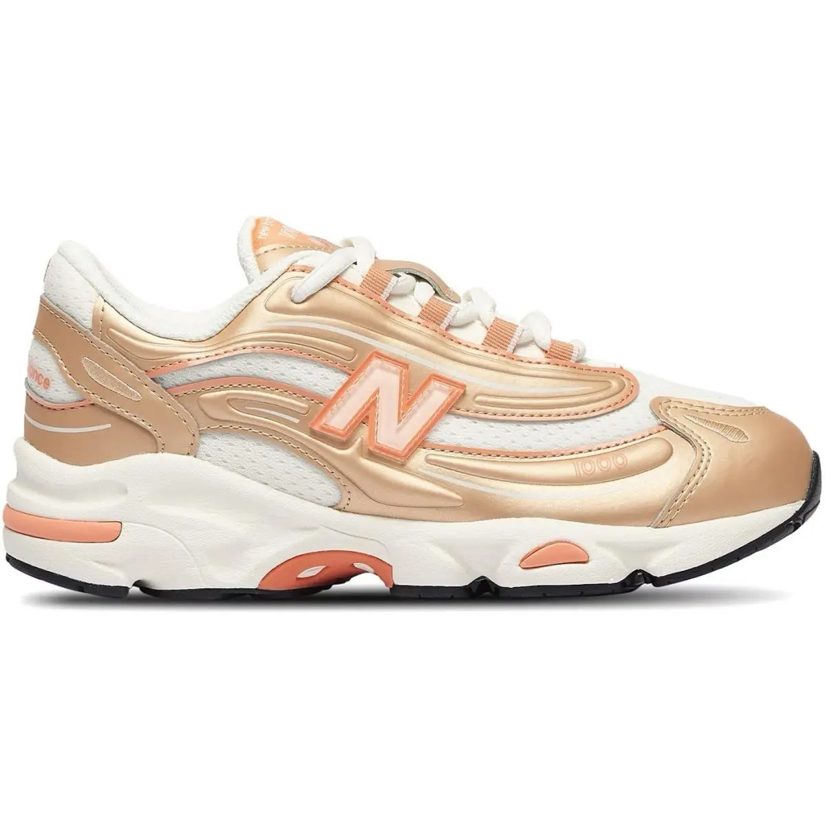 New Balance 1000 Little Kid White Gold Orange Retro Running Size 11 PC1000FP